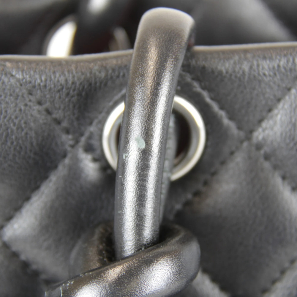 CHANEL Black Lambskin Leather Tote Bag - Picture 12 of 14